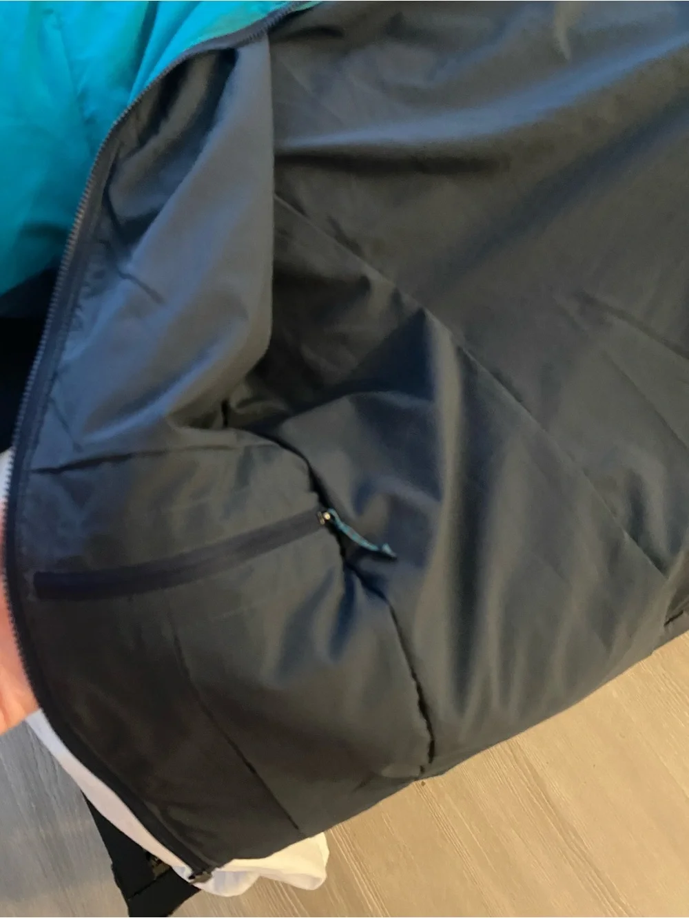 Patagonia Men's Teal Zip-Front Windbreaker Jacket